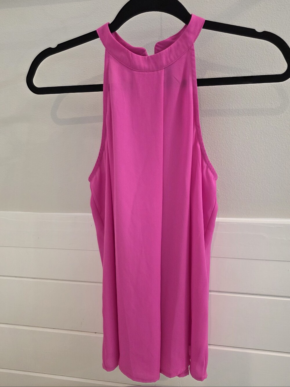 Dina Be Bright Pink Halter Neck Sleeveless Top